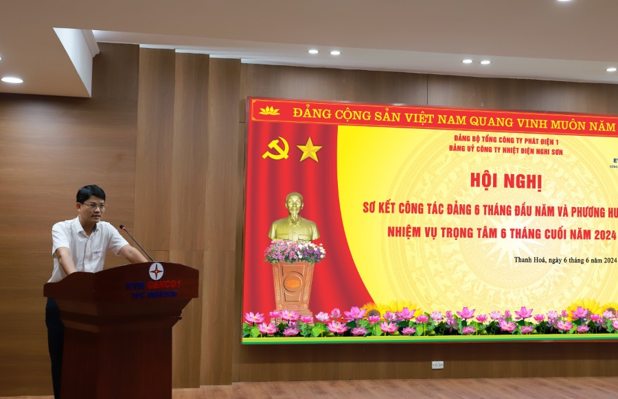 Đảng bộ Công ty Nhiệt điện Nghi Sơn sơ kết công tác đảng 6 tháng đầu năm 2024