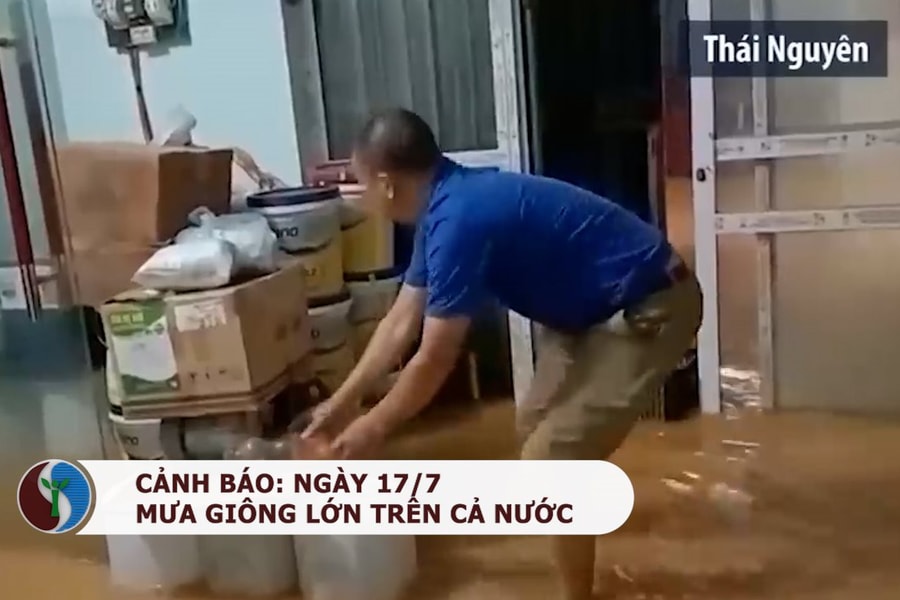 Thời tiết 17/7: Mưa giông lớn trên cả nước