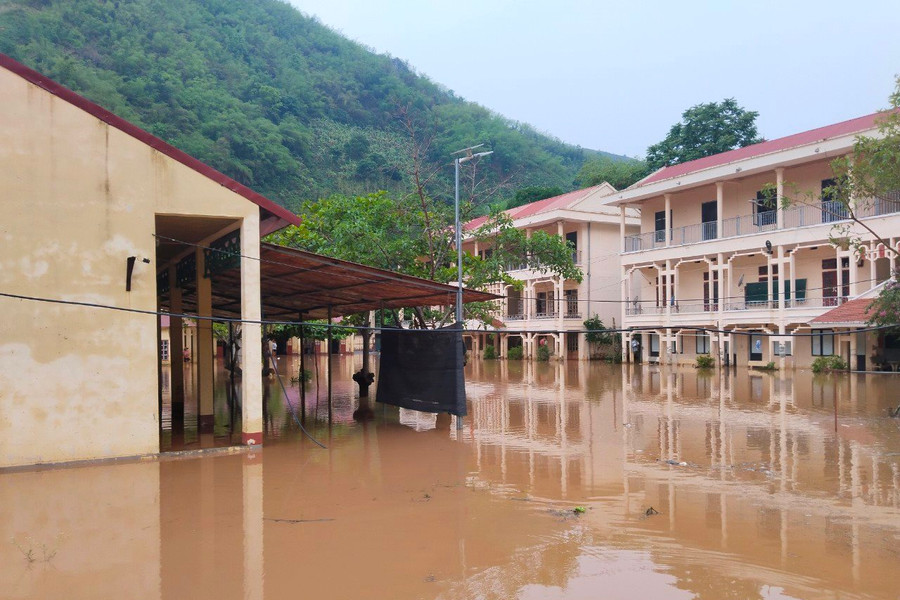 Điểm trường bị ngập do mưa lũ tại Sơn La sẽ được đầu tư xây mới