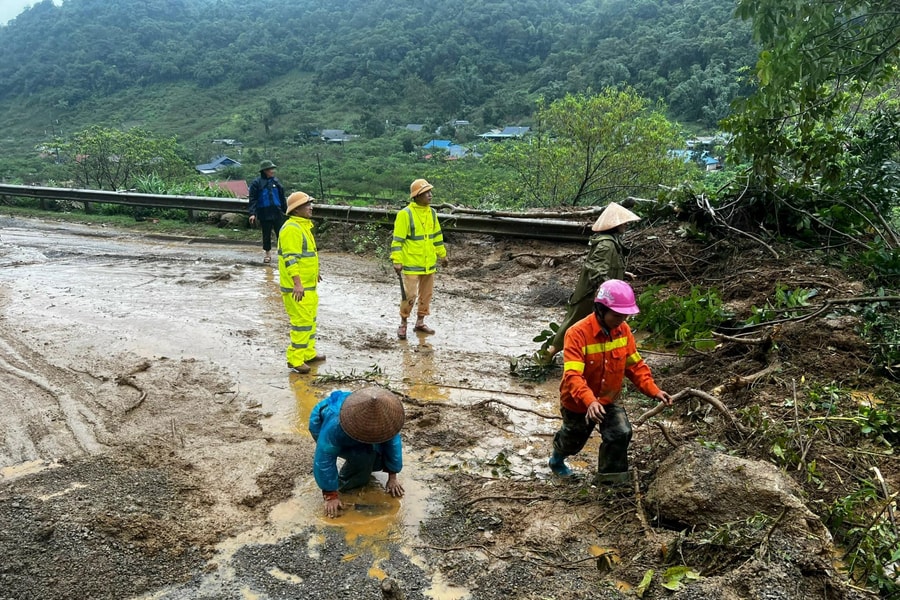 Sơn La: Mưa lớn trên diện rộng, nhiều khu vực ách tắc cục bộ