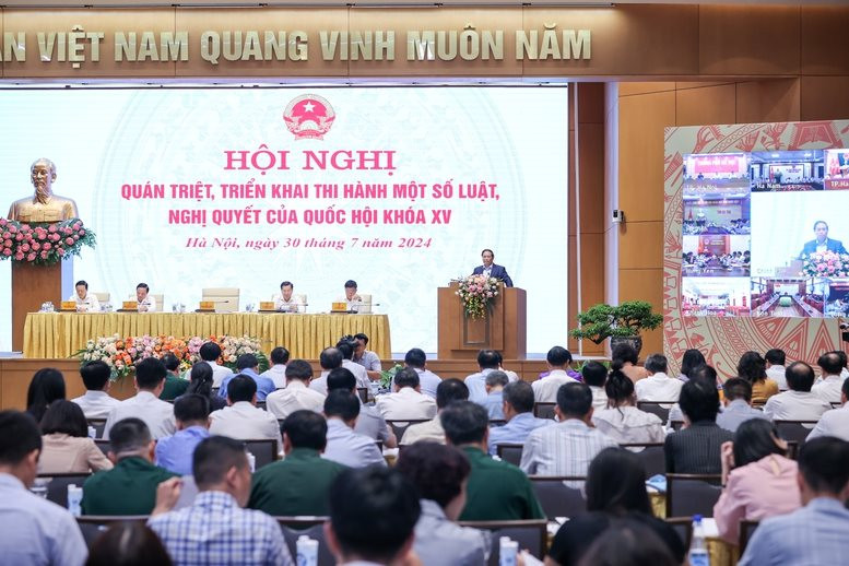 Chính phủ tổ chức Hội nghị quán triệt, triển khai một số luật, nghị quyết của Quốc hội khoá XV