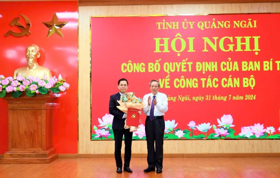 Thứ trưởng Bộ Khoa học và Công nghệ làm Phó Bí thư Tỉnh ủy Quảng Ngãi