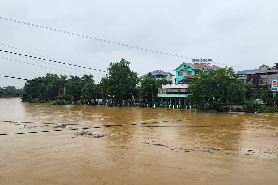 Thái Nguyên: Nước sông Cầu dâng cao