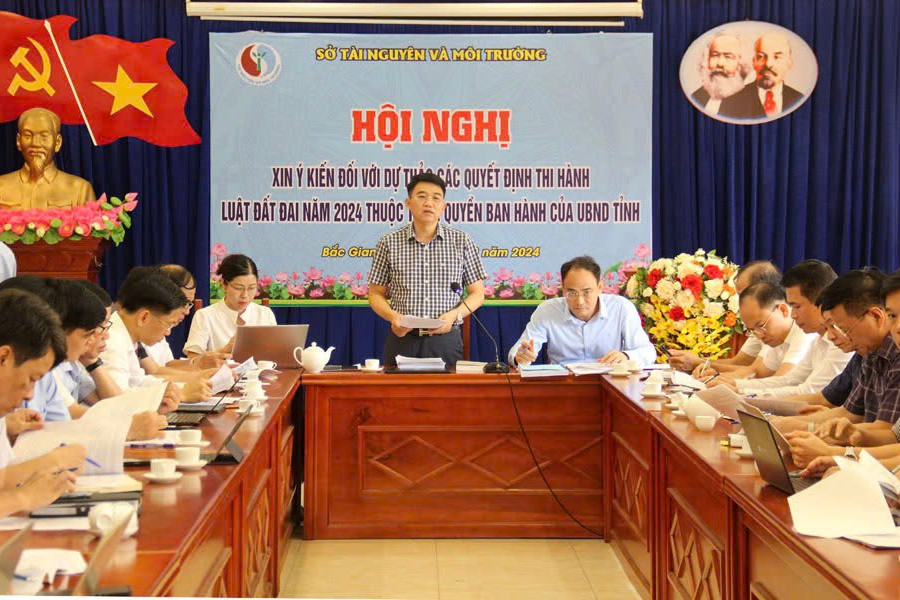 Bắc Giang: Lấy ý kiến đối với dự thảo các quyết định thi hành Luật Đất đai 2024