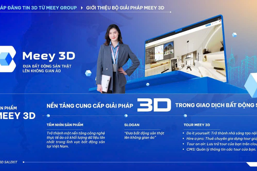 Meey 3D: Hành trình trải nghiệm chân thực và toàn diện trong giao dịch bất động sản