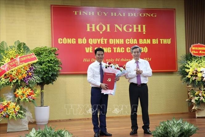 Thiếu tướng Lê Ngọc Châu, Tư lệnh Bộ Tư lệnh Cảnh sát cơ động giữ chức Phó Bí thư Tỉnh ủy Hải Dương