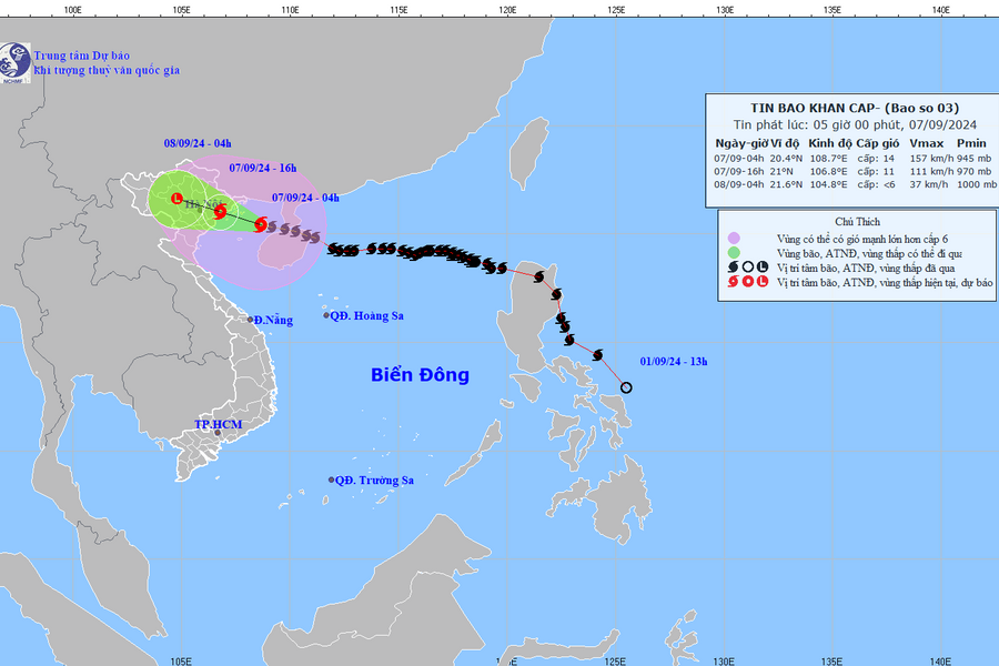 Bão số 3 đi vào Vịnh Bắc Bộ: Thủ tướng chỉ đạo tập trung ứng phó bão và mưa lũ sau bão