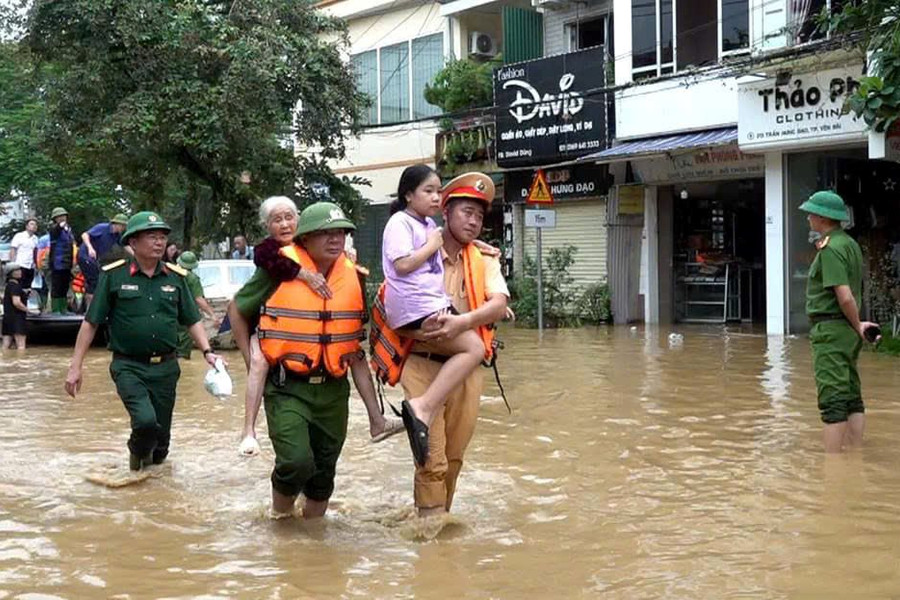 Yên Bái ban hành Công điện về khắc phục hậu quả do bão số 3 gây ra.