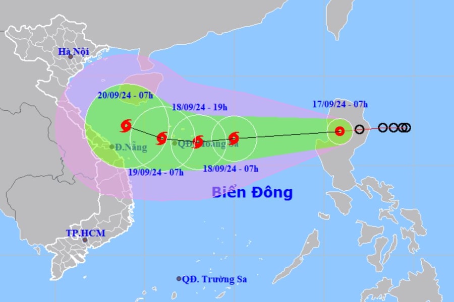 Áp thấp nhiệt đới mạnh lên thành bão trong 24 giờ tới