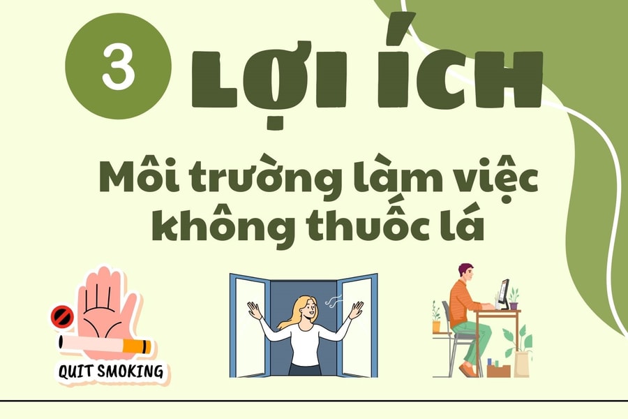 Lợi ích của việc xây dựng môi trường làm việc không khói thuốc