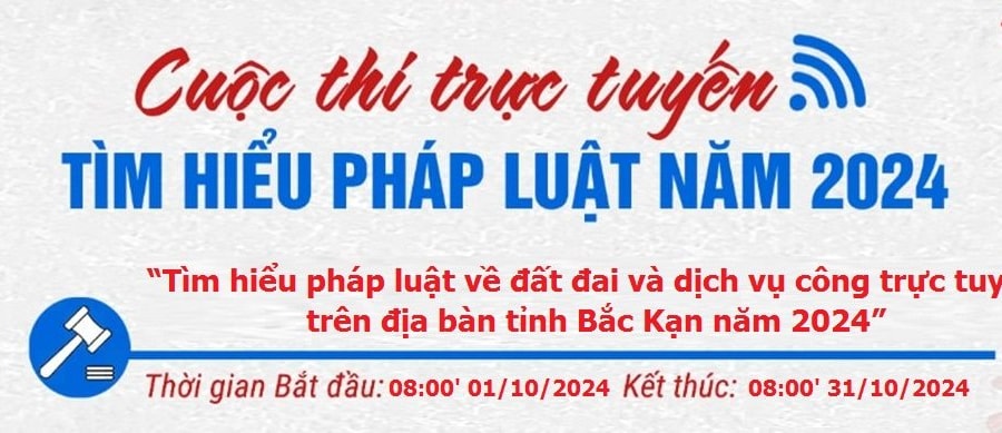 Bắc Kạn: Phát động cuộc thi trực tuyến tìm hiểu pháp luật về đất đai và dịch vụ công