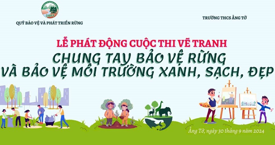 Điện Biên: Phát động cuộc thi vẽ tranh “Chung tay bảo vệ rừng và môi trường xanh, sạch, đẹp”