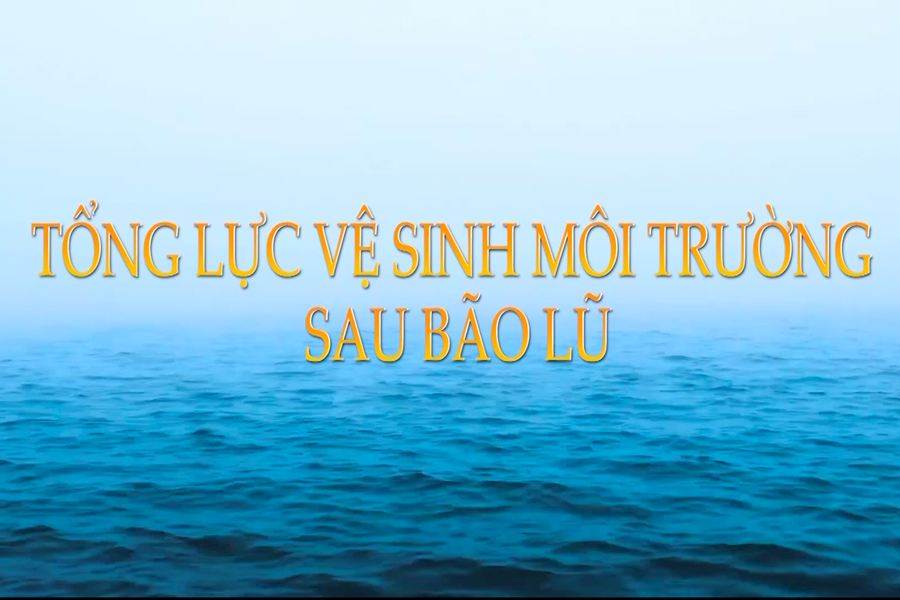 Tổng lực vệ sinh môi trường sau bão lũ