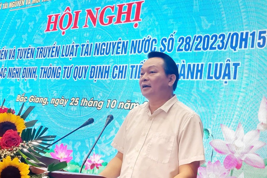 Bắc Giang: Tập huấn, phổ biến Luật Tài nguyên nước