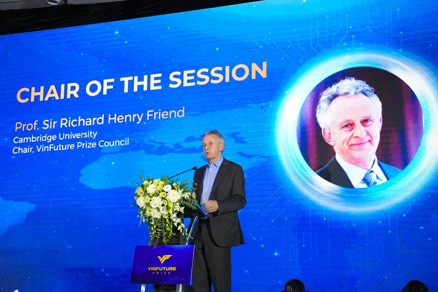 GS. Sir. Richard Henry Friend: Giải thưởng VinFuture là tấm gương phản chiếu đổi mới toàn cầu