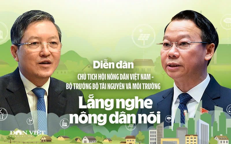 Sắp diễn ra Diễn đàn "Chủ tịch Hội Nông dân Việt Nam - Bộ trưởng Bộ Tài nguyên và Môi trường: Lắng nghe nông dân nói"