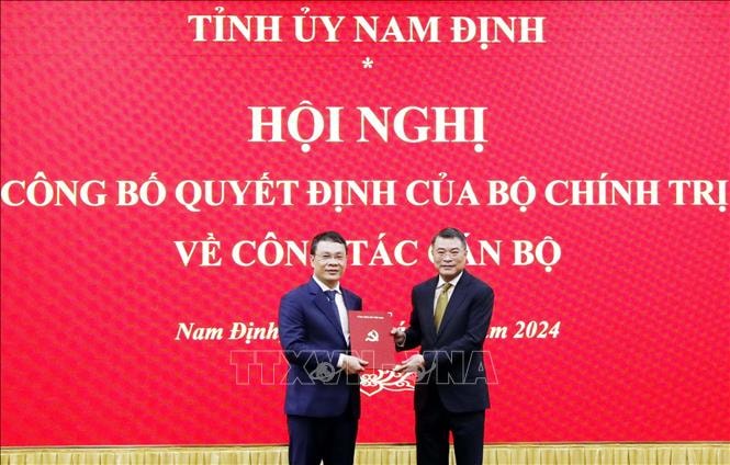 Phó Chánh Văn phòng ương Đảng Đặng Khánh Toàn giữ chức Bí thư Tỉnh ủy Nam Định