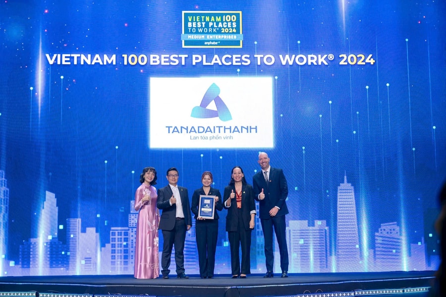 Tập đoàn Tân Á Đại Thành được vinh danh trong Top 100 Nơi Làm việc tốt nhất Việt Nam 2024