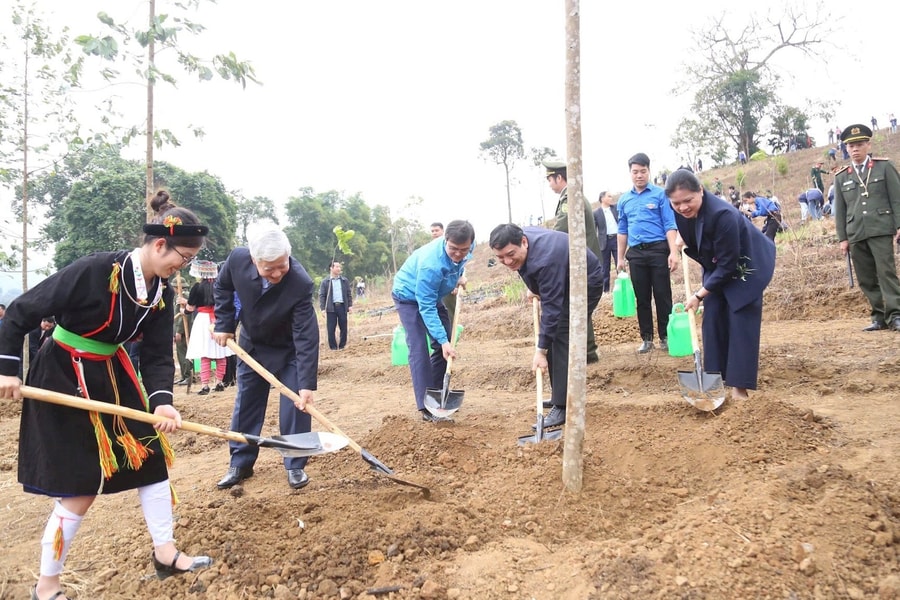 Trung ương Đoàn phát động Tết trồng cây và thi đua chào mừng Đại hội Đảng các cấp