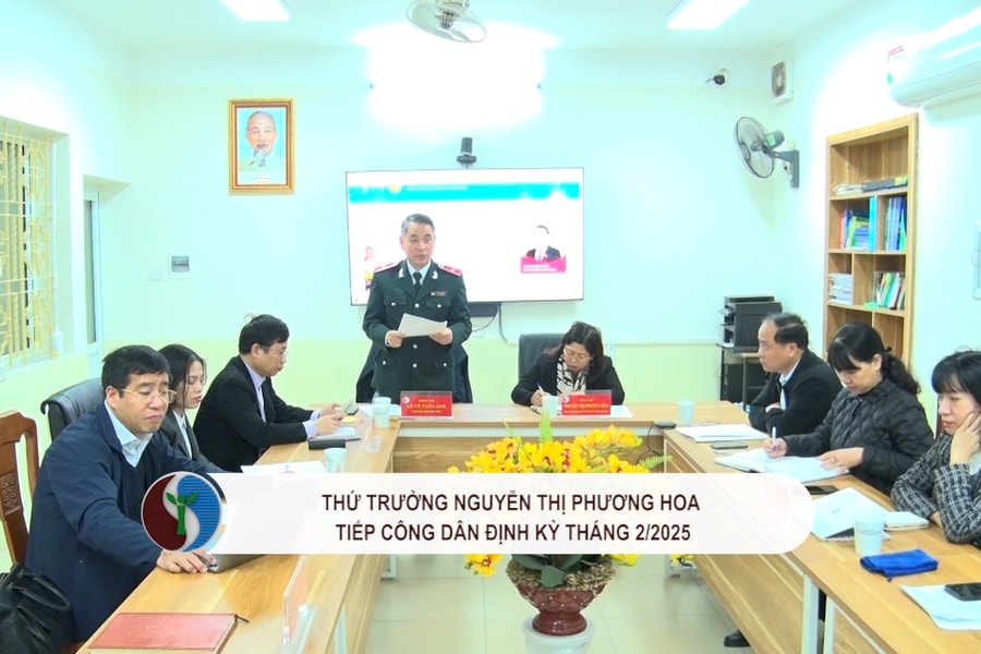 Thứ trưởng Nguyễn Thị Phương Hoa tiếp công dân định kỳ tháng 2/2025