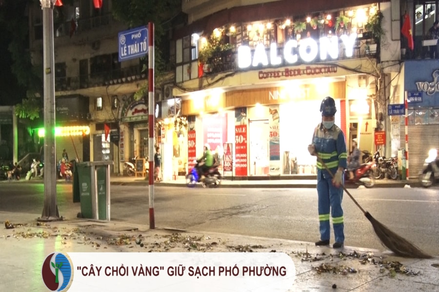 "Cây chổi vàng" giữ sạch phố phường