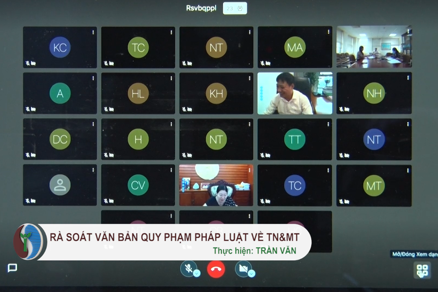 Rà soát văn bản quy phạm phát luật về TN&MT