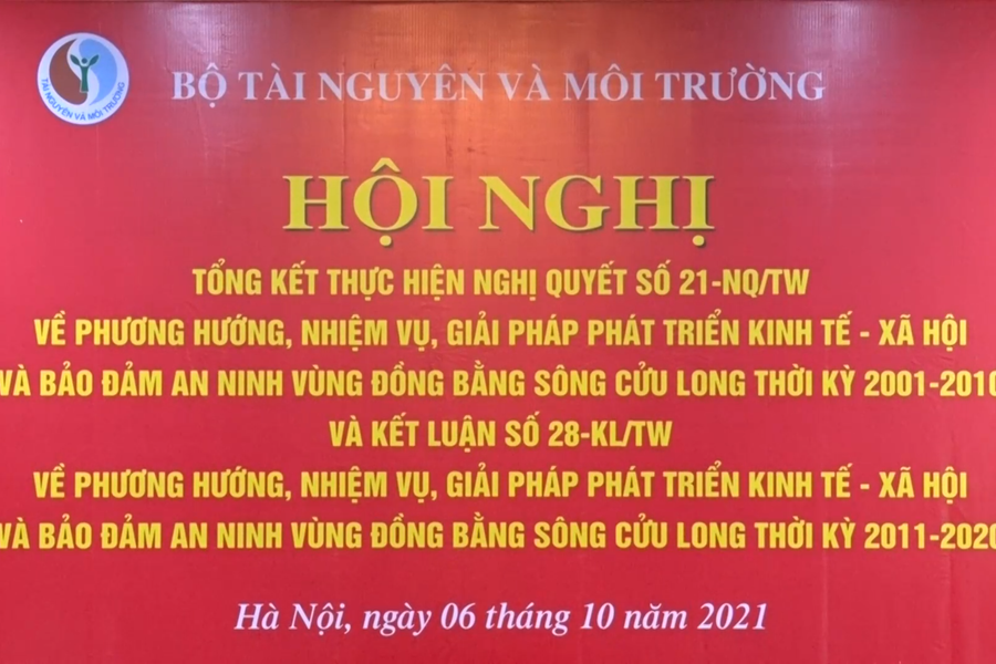 Bộ TN&MT tổng kết thực hiện Nghị quyết số 21-NQ/TW