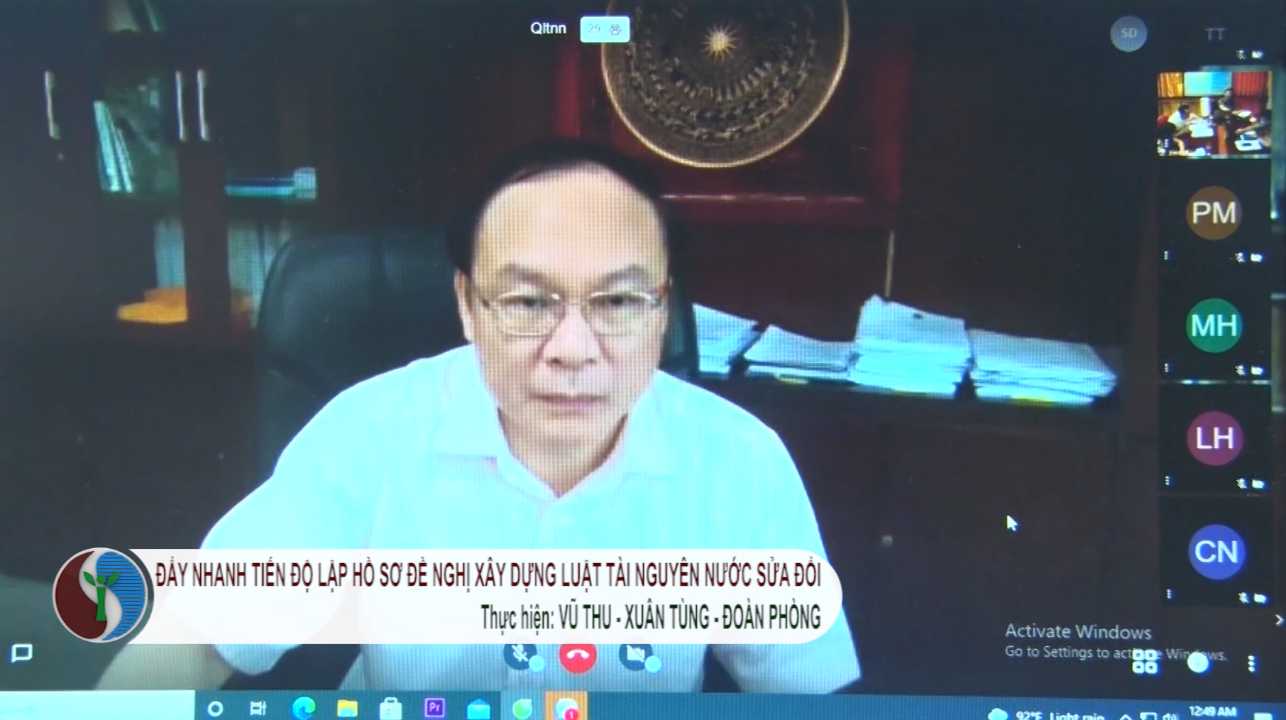 Đẩy nhanh tiến độ lập hồ sơ đề nghị xây dựng Luật Tài nguyên nước sửa đổi