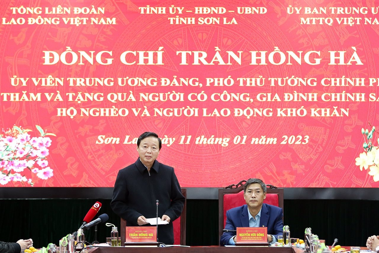 Phó Thủ tướng Trần Hồng Hà thăm, chúc Tết tại Sơn La