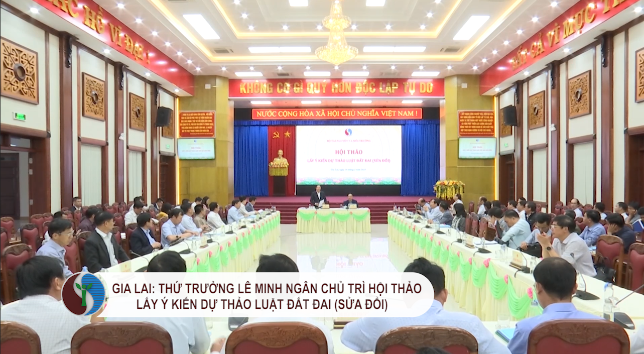 Thứ trưởng Lê Minh Ngân chủ trì Hội thảo lấy ý kiến Dự thảo Luật Đất đai (sửa đổi) 